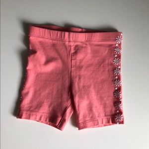 12-18M Girls: Floral Baby Biker Shorts